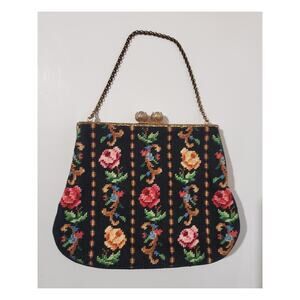 Christine Custom Bags Detroit Michigan Vintage Needlepoint Micro Bag Boho Granny